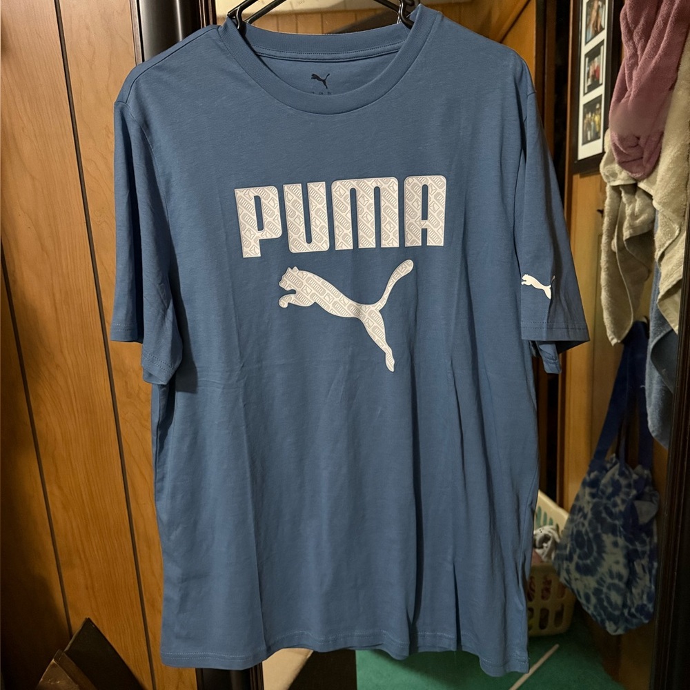 Puma Men's Blue T-Shirt